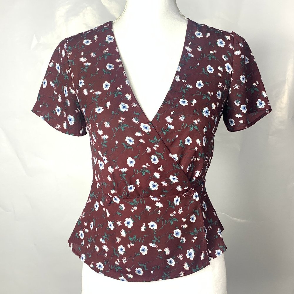 Forever 21 Women's Wrap Top - Picture 2 of 6